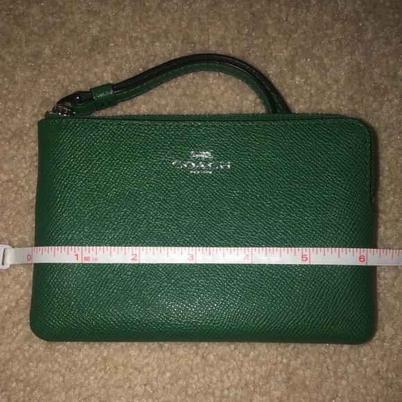 Green Coach Wristlet - Picture 3 of 5